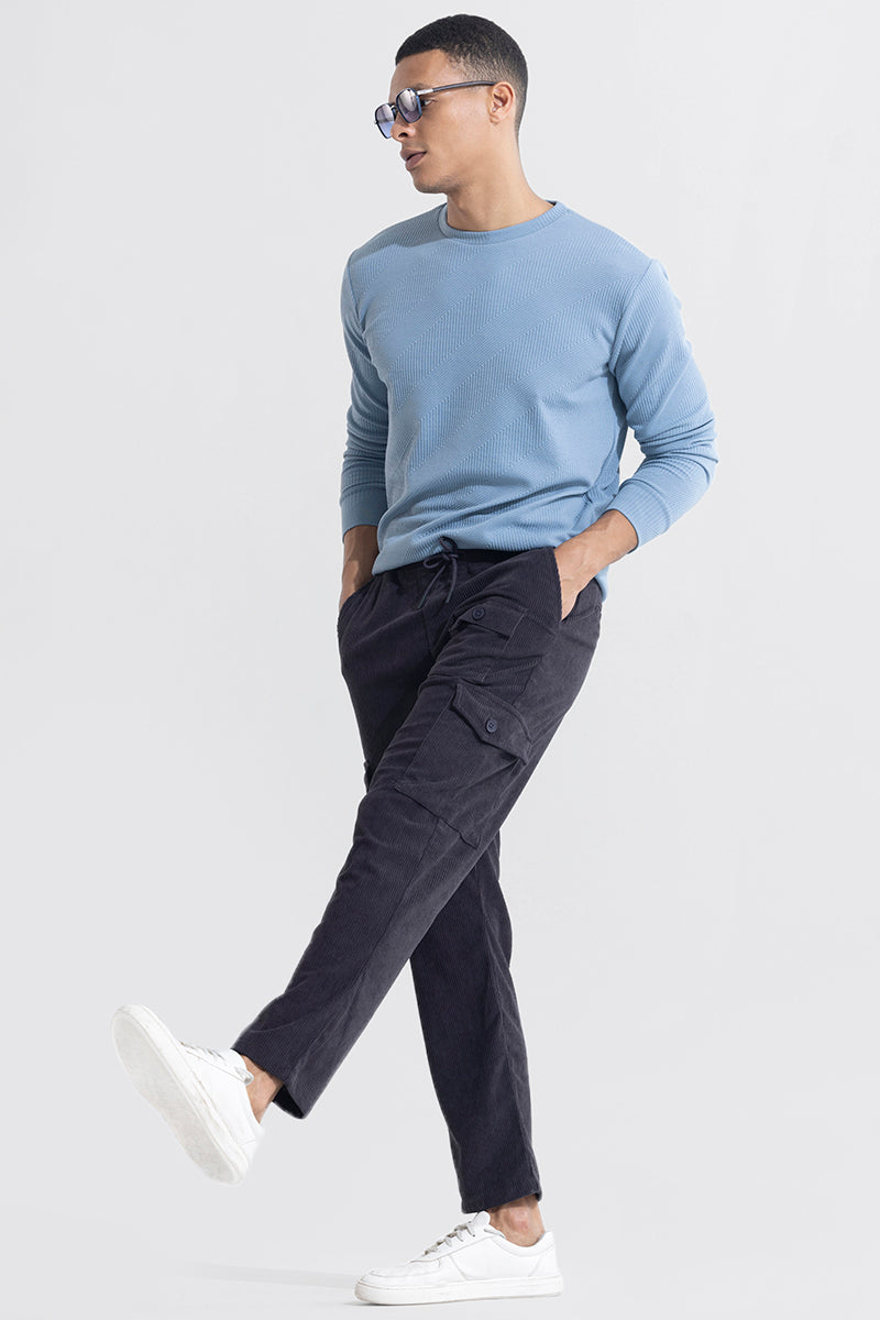 BlackTree Cullin Iron Grey Corduroy Cargo Pant - view 5