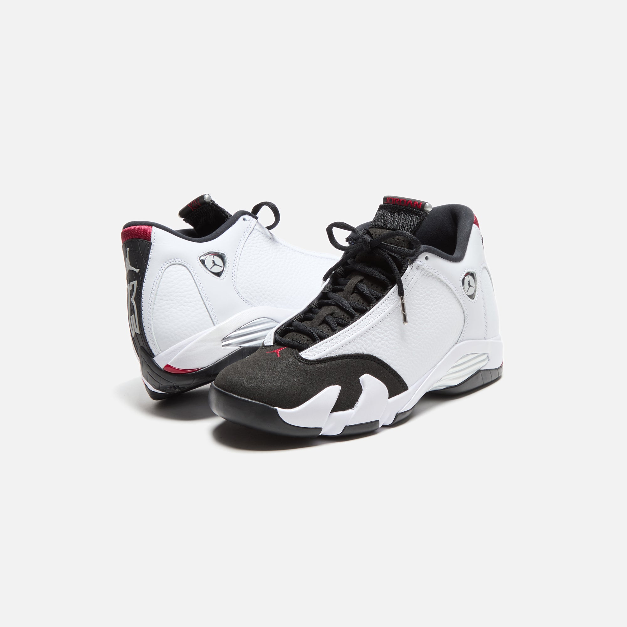 Jordan Air Jordan 14 - White / Black / Varsity Red / Metallic Silver - view 5