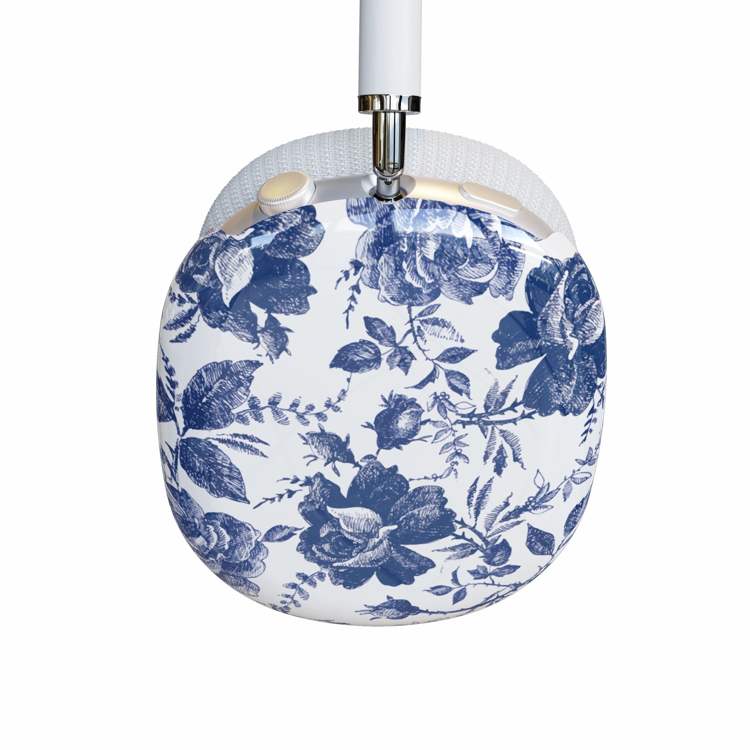 Casetry Rose to Fame | Blue & White Rose Floral AirPods Max Case - view 4