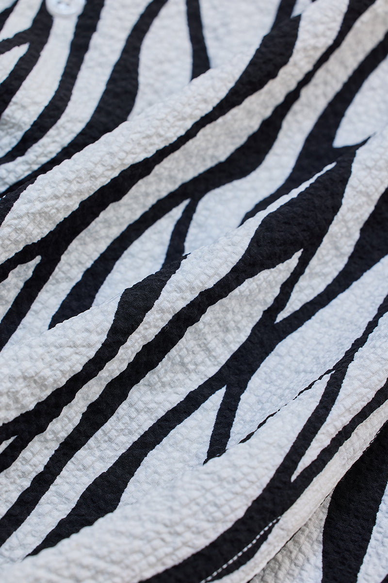 SNITCH White Abstract Printed Shirt - view 9