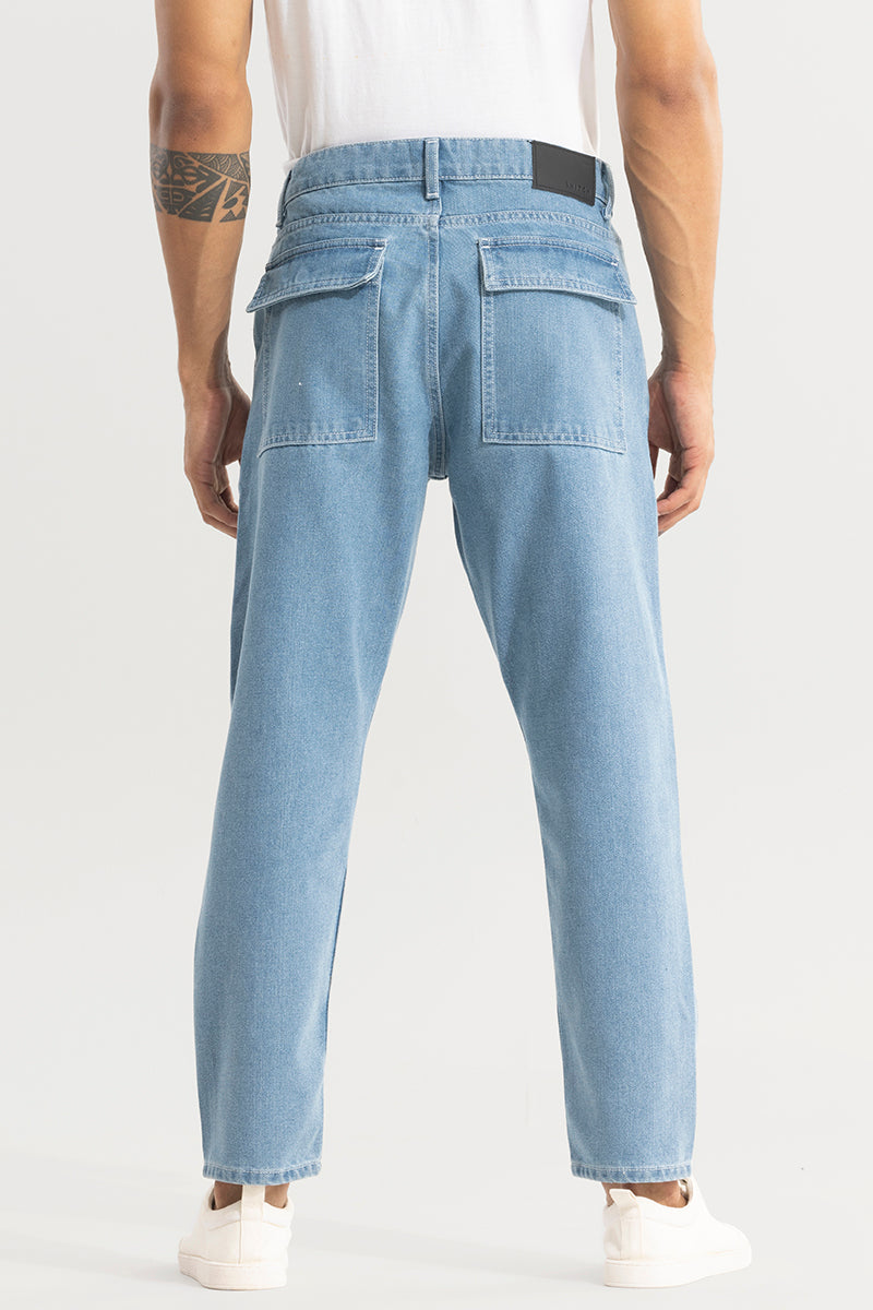 SNITCH ShadowTwill Sky Blue Baggy Jeans - view 7