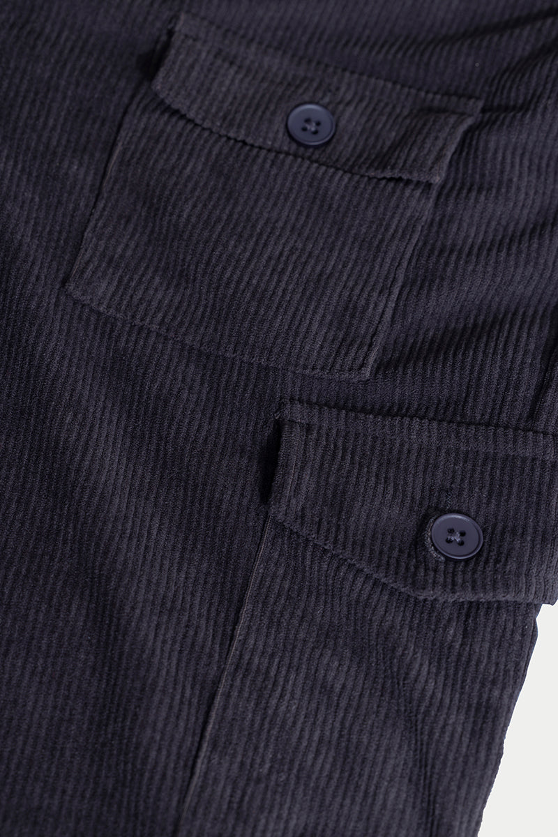 BlackTree Cullin Iron Grey Corduroy Cargo Pant - view 9