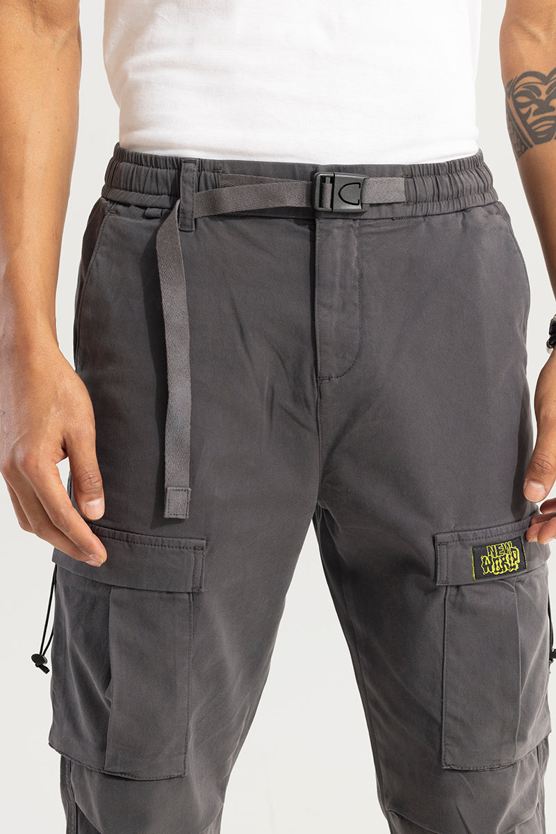 BlackTree Hexa-Pocket Grey Cargo Pant - view 8