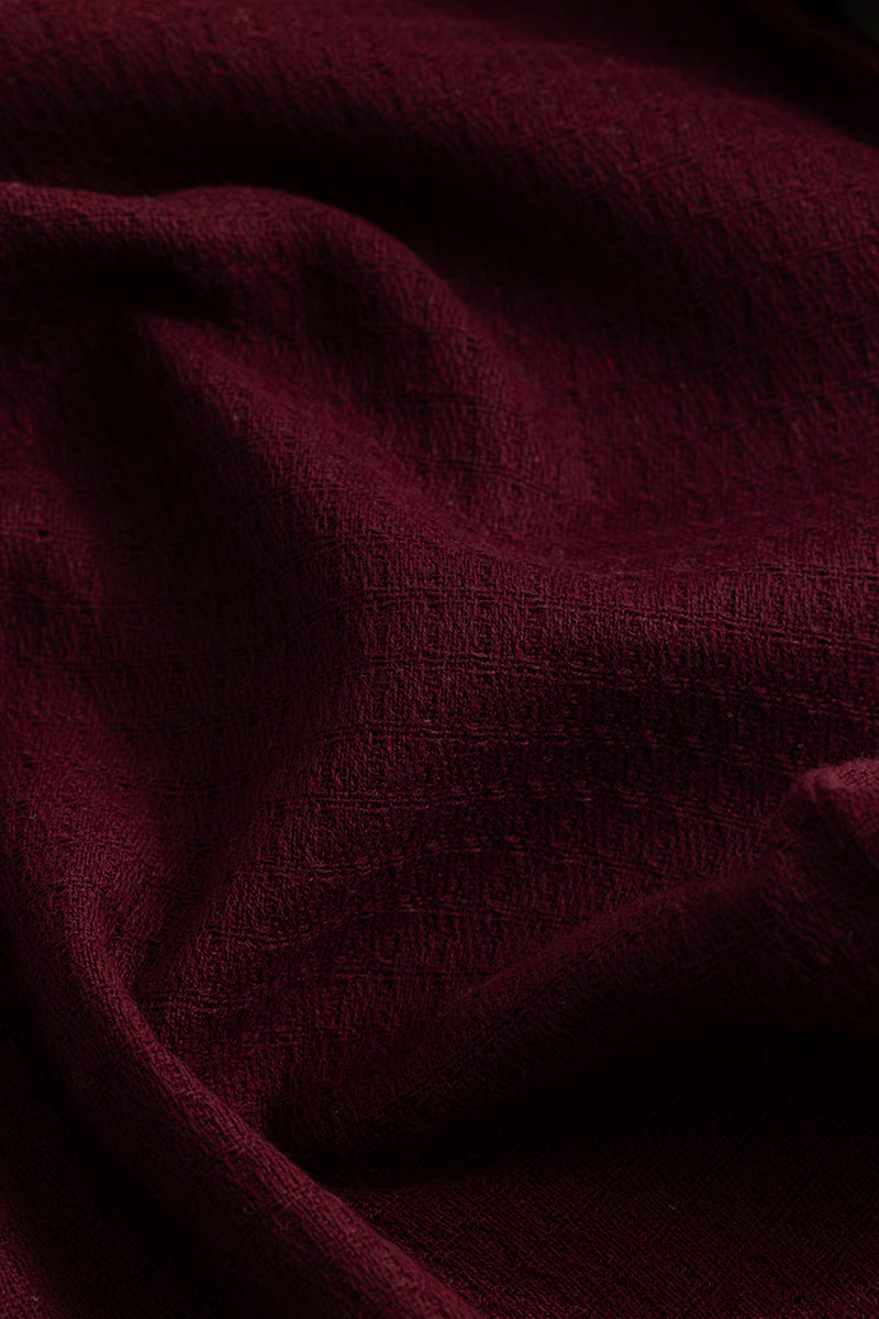 SNITCH RelaxKnit Maroon Shirt - view 9