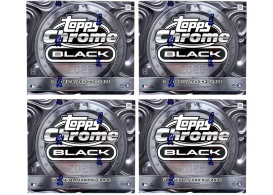 2025 Topps Chrome Black Baseball Hobby Box 4x Lot