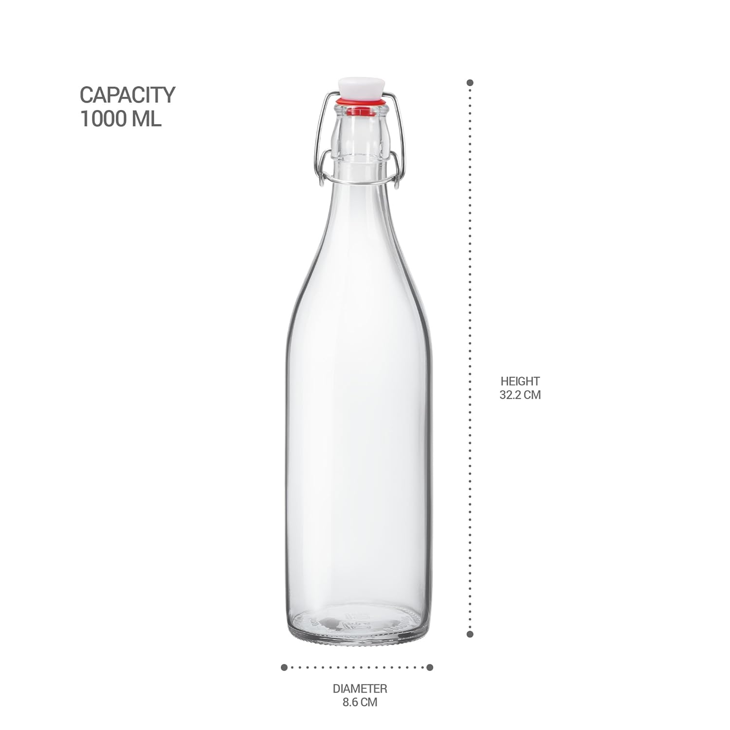 Aqua Delite Glass Bottle (Treo by Milton) – Transparent - view 5