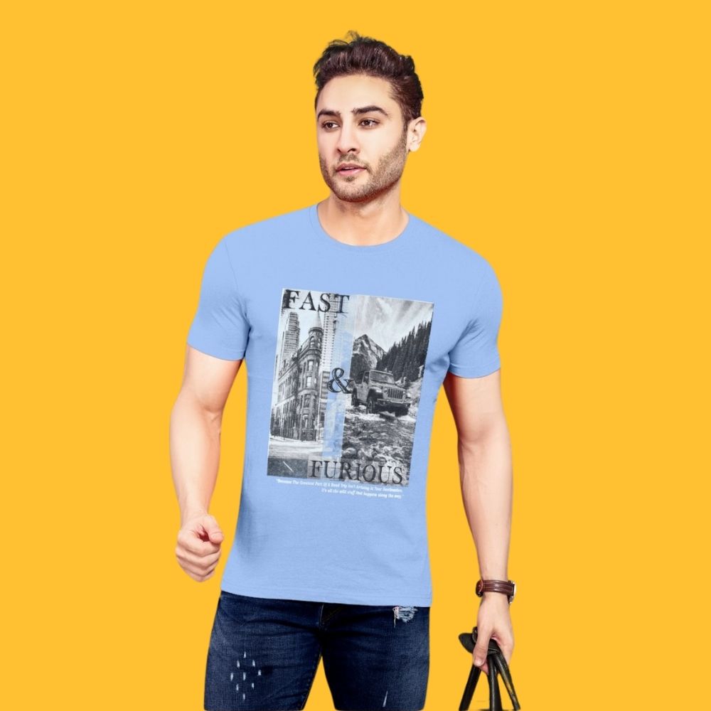 BlackTree(THHOR Series) ROUND NECK Sky Blue TEES