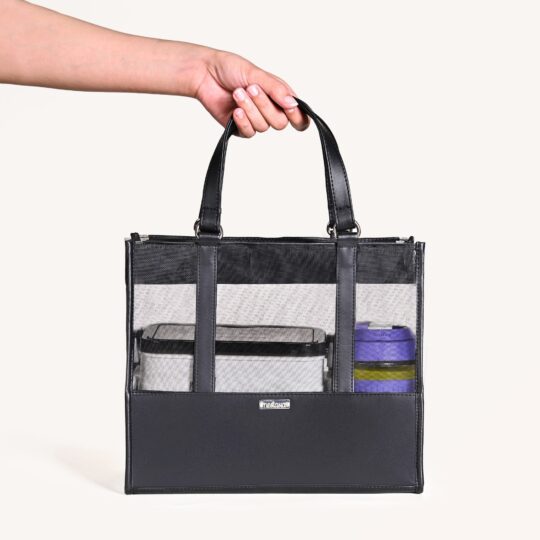 Nestasia Mesh Lunch Bag Black - view 2