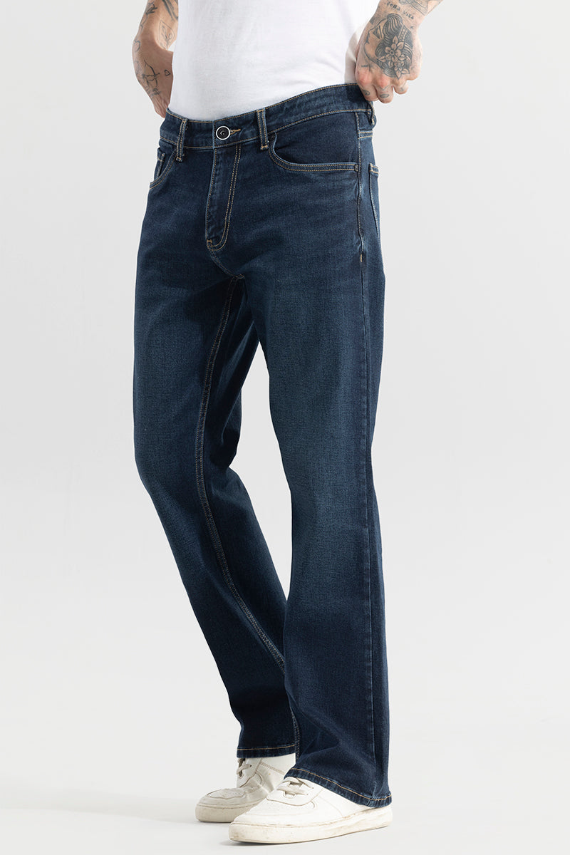 SNITCH Dazzle Space Blue Bootcut Jeans - view 5