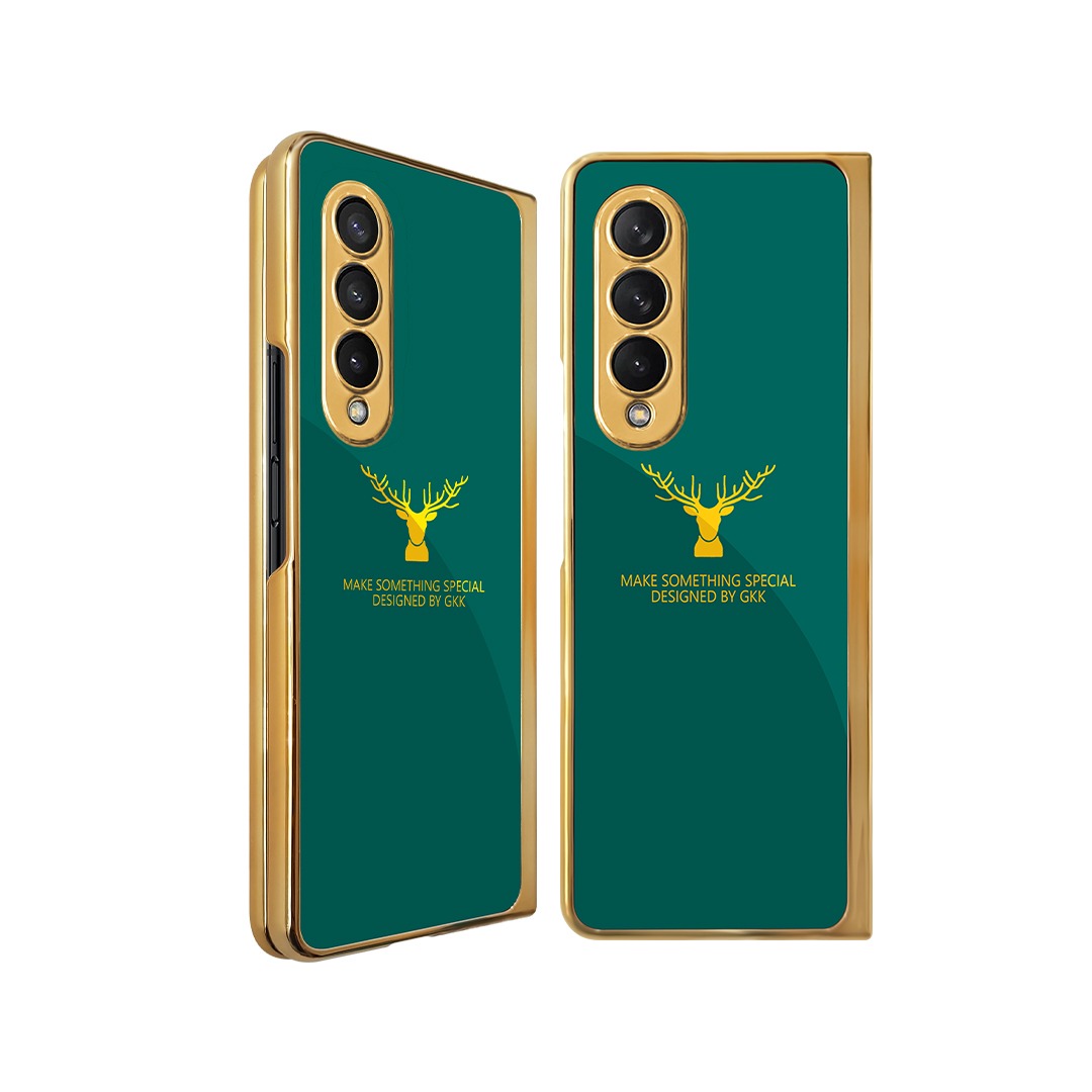 Samsung Galaxy Z Fold4 Deer Pattern Inspirational Glass Case - view 4