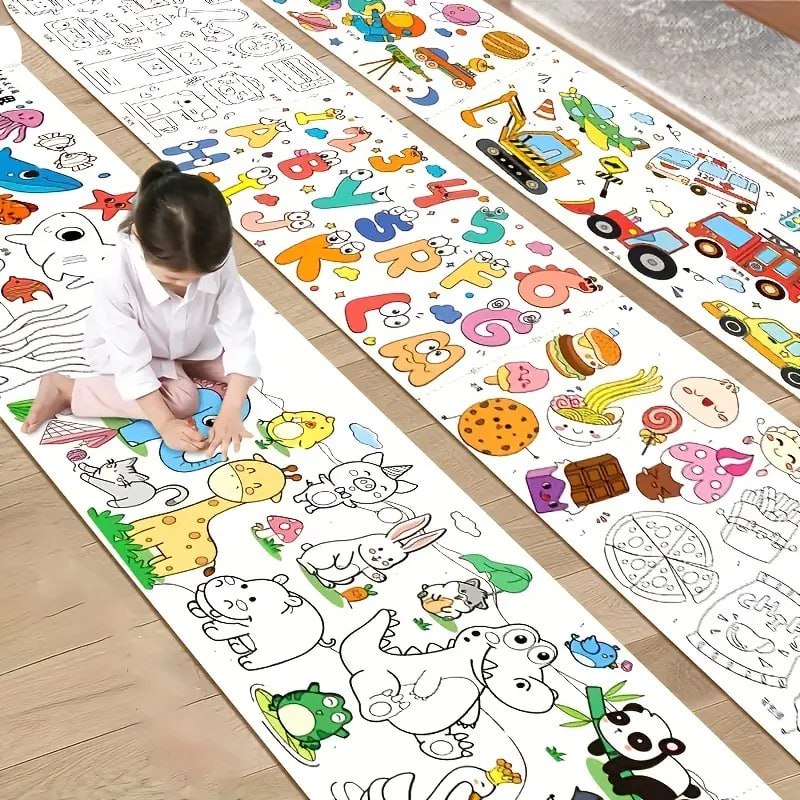 Catterton Large Stickable Children's Drawing Paper Roll🌈{300*30cm}