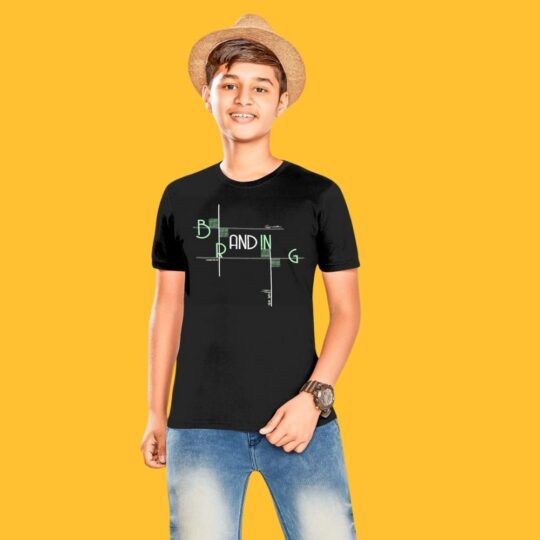 BlackTree (THHOR Series) ROUND NECK REYON Black TEES FOR KIDS