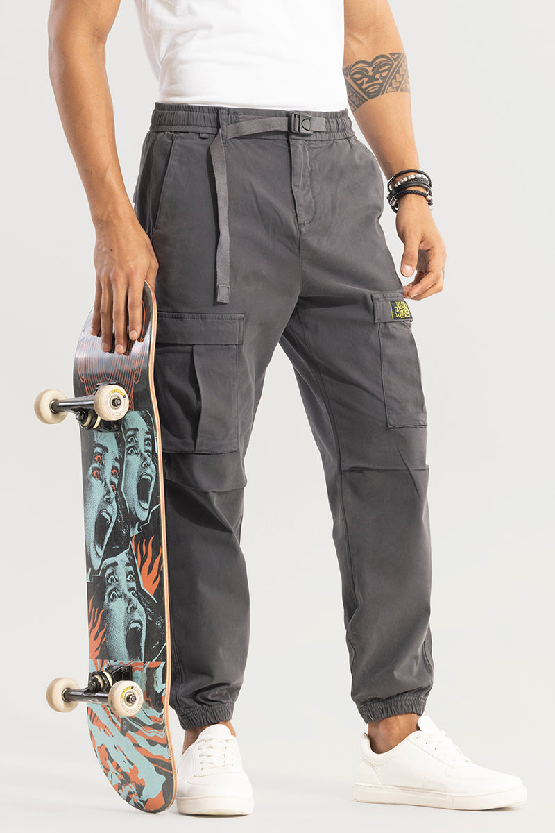 BlackTree Hexa-Pocket Grey Cargo Pant - view 5