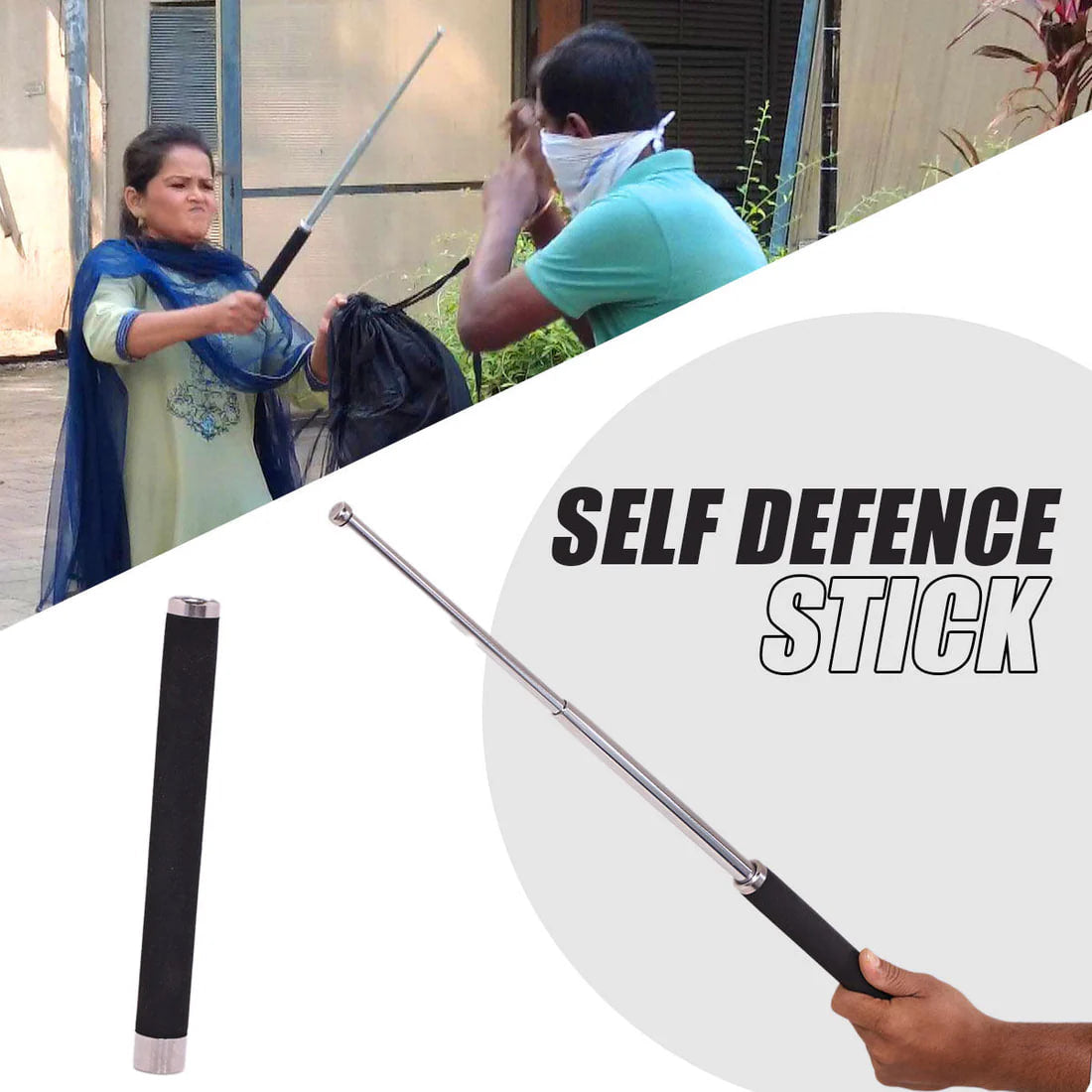 Roposo Clout Emergency Self Defence Stick🦯 - view 4