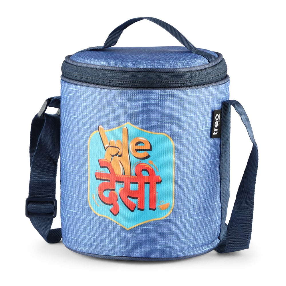 "We Desi" - Glass Tiffin with Printed Jacket (Milton) - view 8