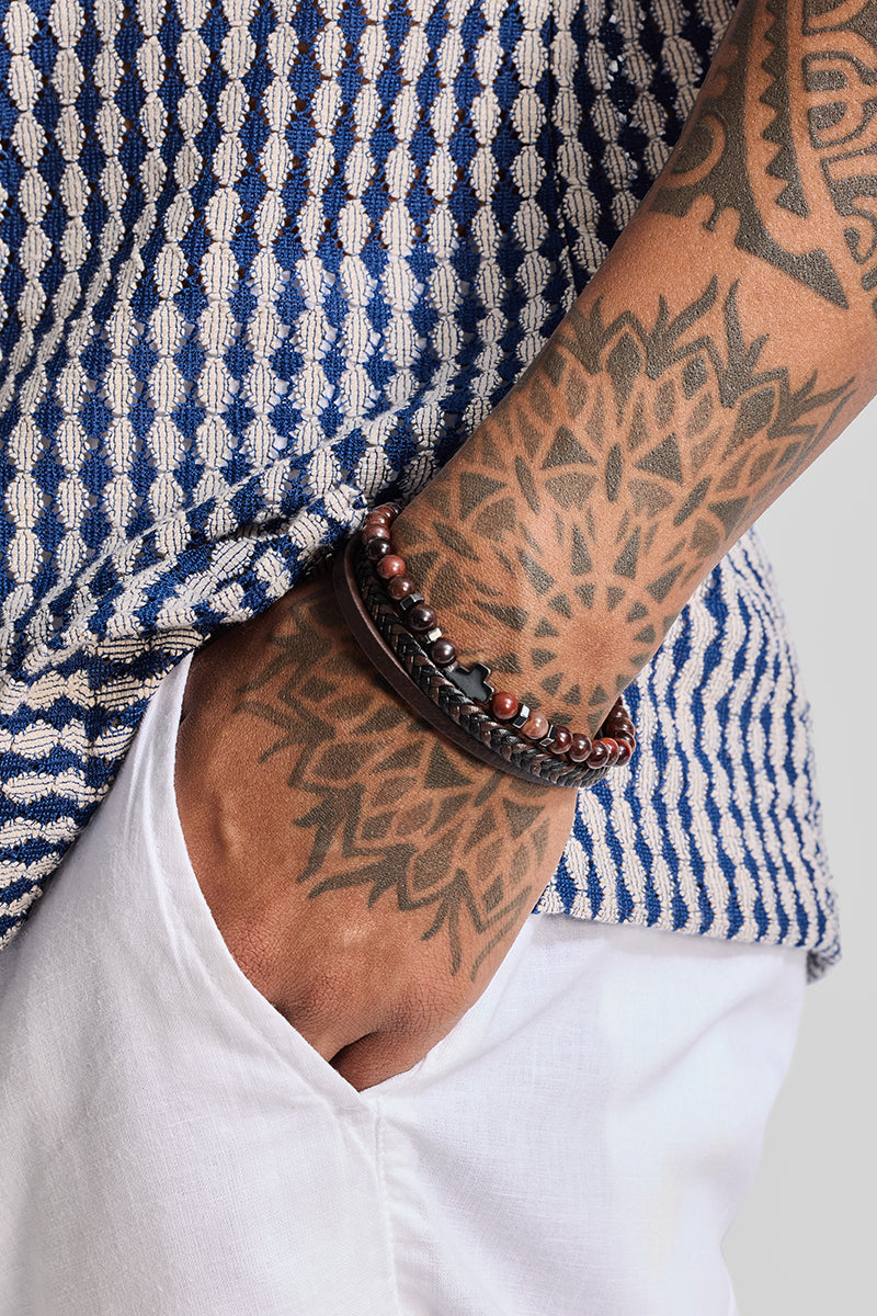 SNITCH Cedarstone Bead Bracelet – Brown - view 3
