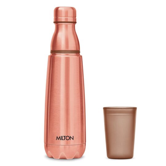 Milton Vertex Thermosteel Water Bottle with Unbreakable Plastic Tumbler | 1 Pc - view 2