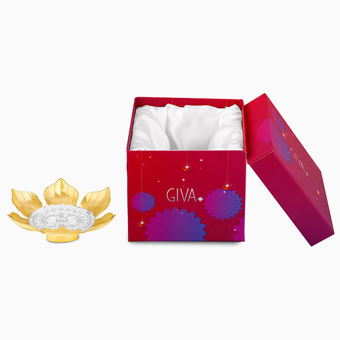 GIVA Jewellery Dual Tone Lotus Peetam - view 3