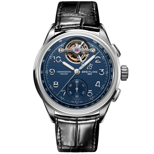Breitling Premier B21 Chronograph Tourbillon Willy Blue Dial Men 42mm