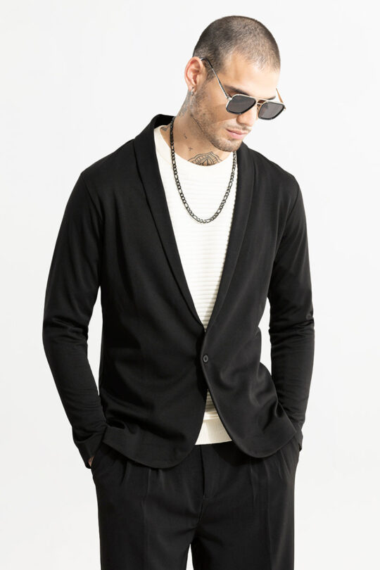 SNITCH Tensile Black Light Weight Blazer