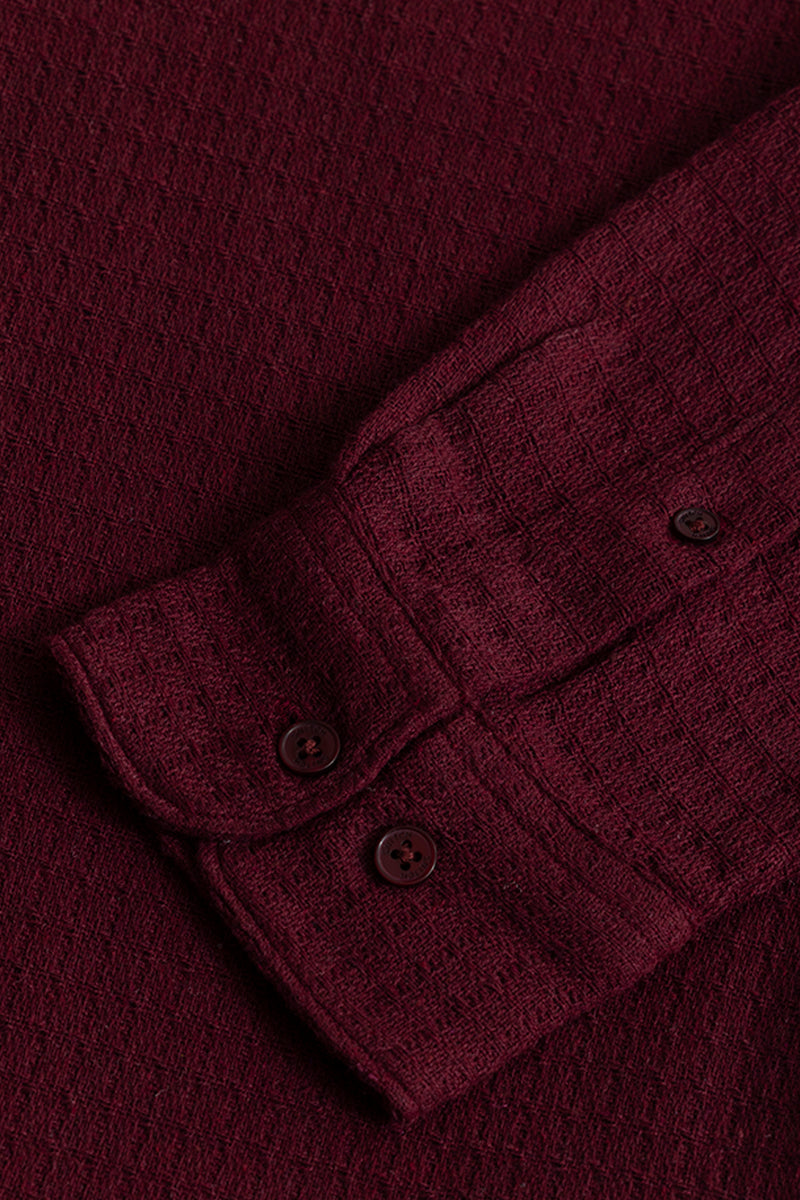 SNITCH RelaxKnit Maroon Shirt - view 8