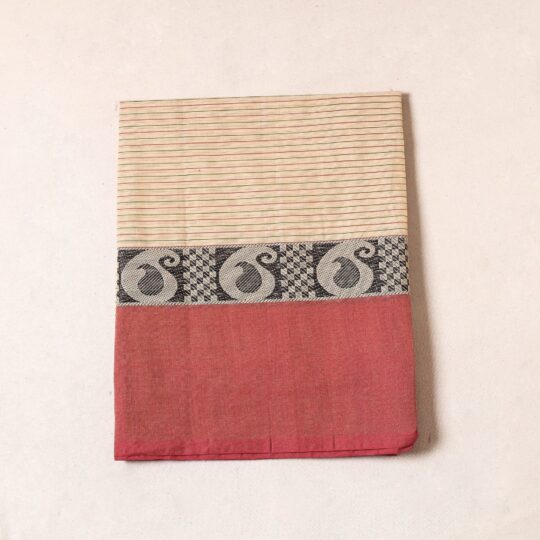 SOUTH KARGHA Beige - Kanchipuram Cotton Precut Fabric (1.2 Meter)