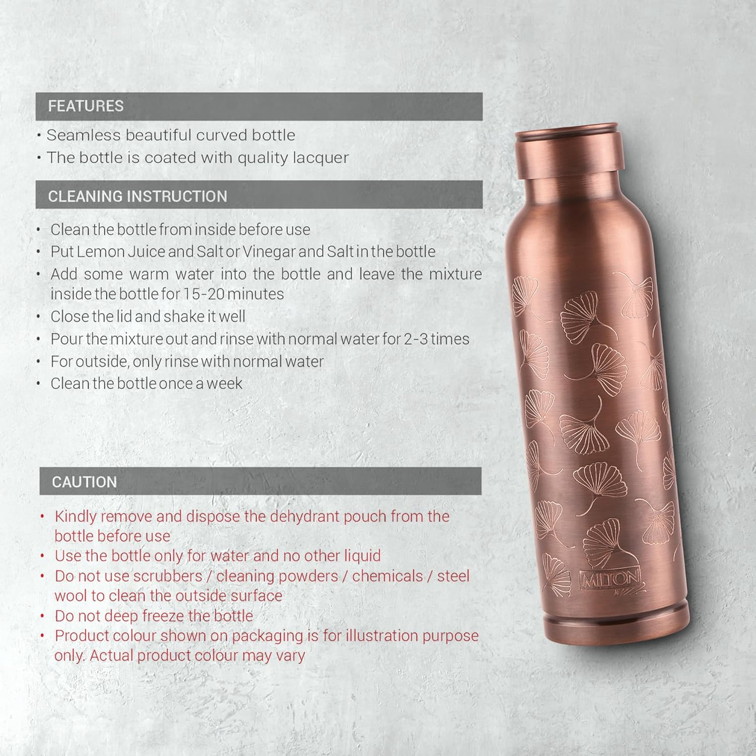 Copper Elegante Bottle Gift Set (Milton) - view 10