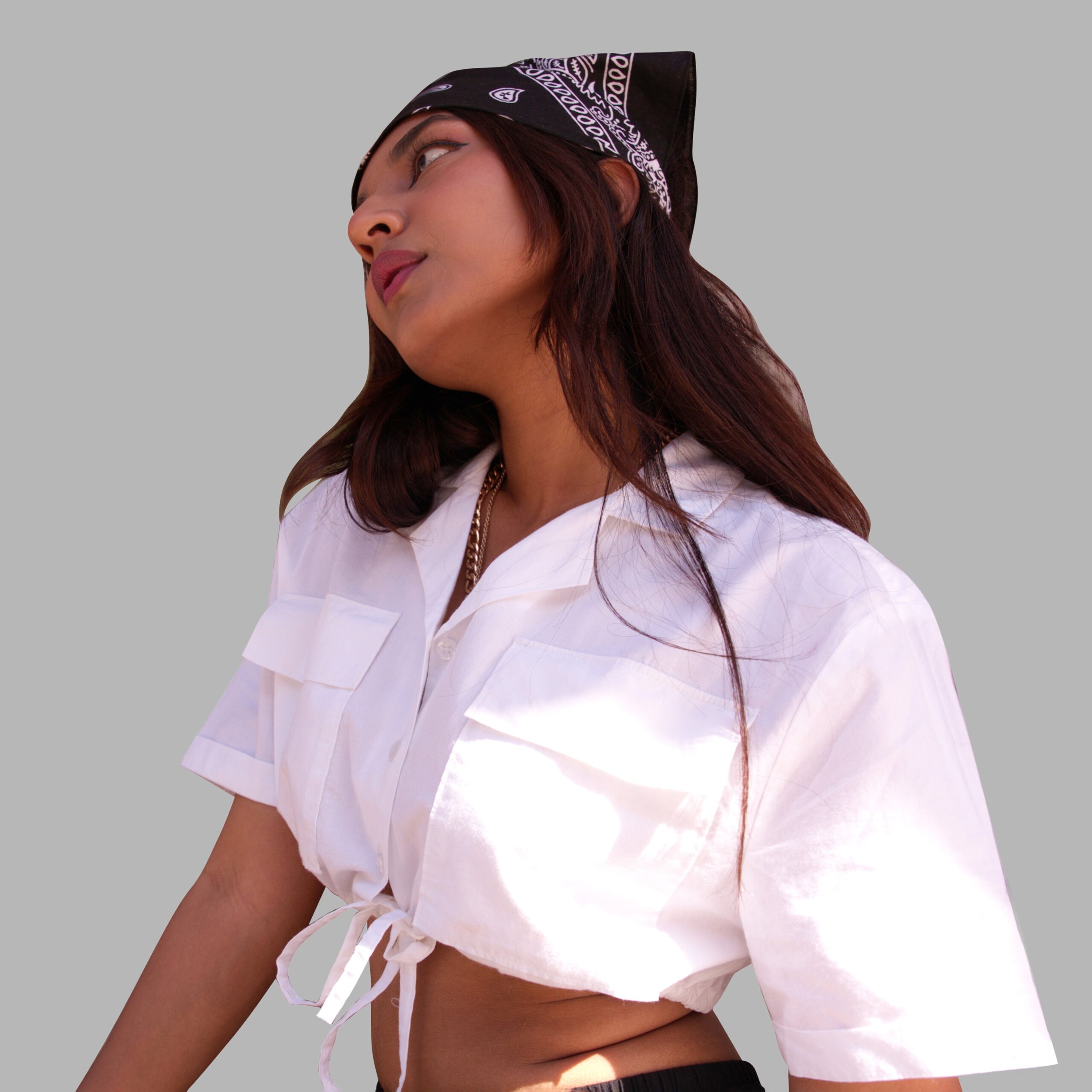 Normcore White Crop Shirt - view 2