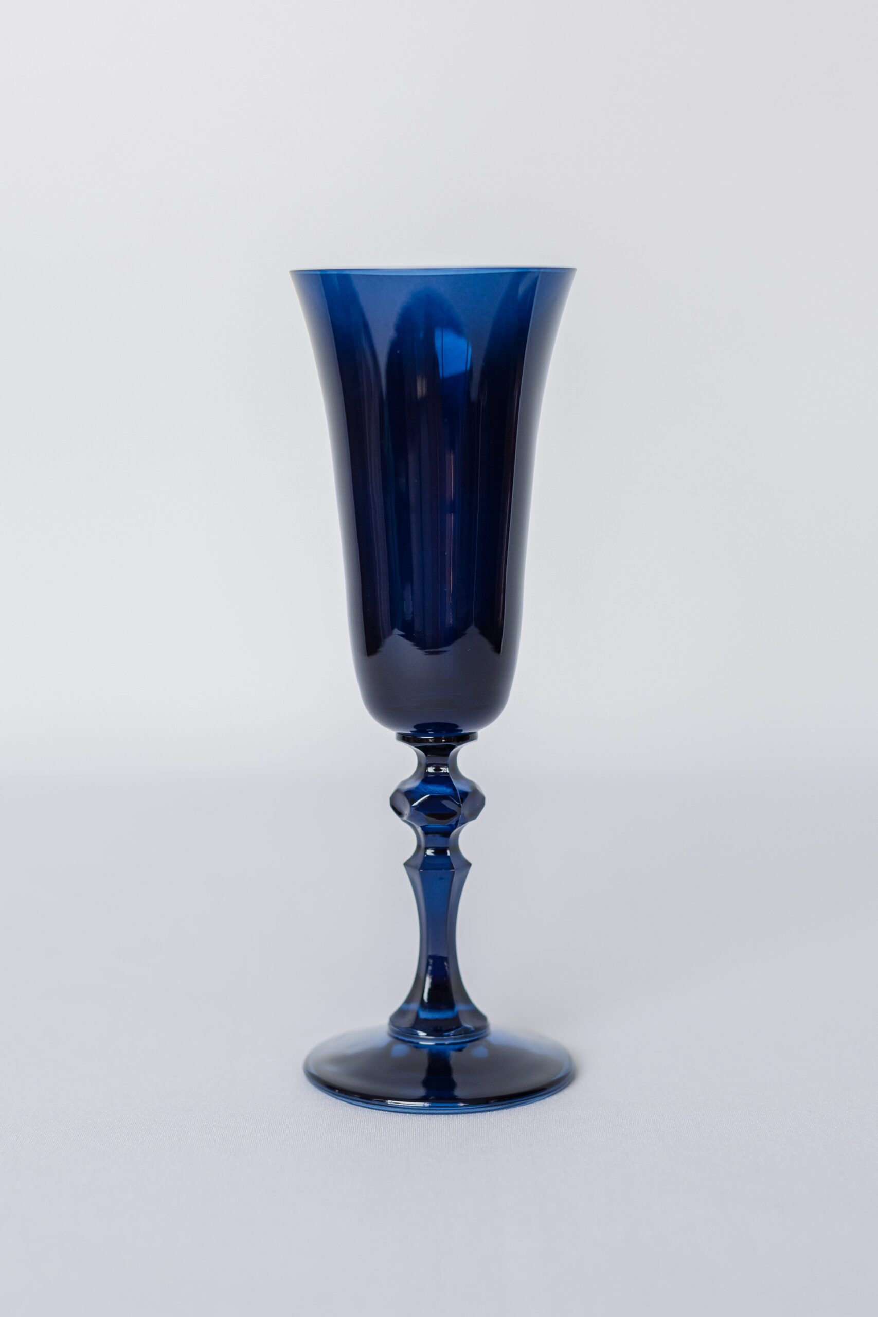 Estelle Colored Glass Estelle Colored Regal Flute - Set of 2 {Midnight Blue} - view 3
