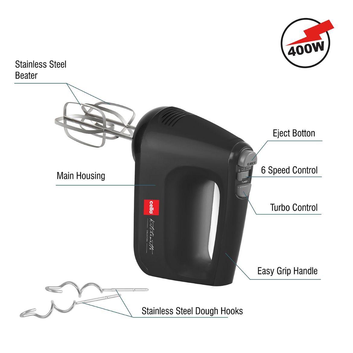 Cello Supreme Hand Beater, 400W - view 6