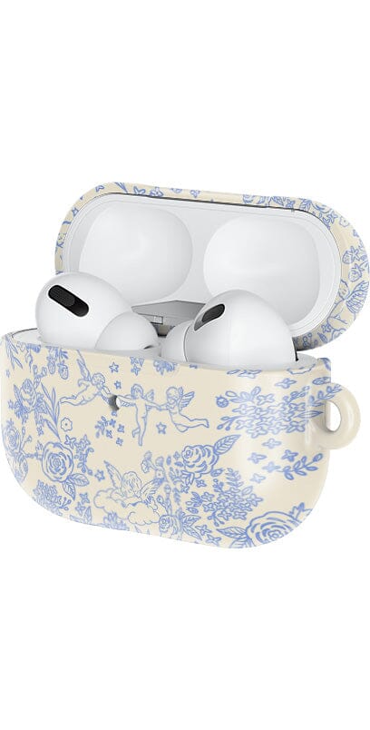 Casetry Cupid's Canvas | Periwinkle Floral AirPods Case - view 7
