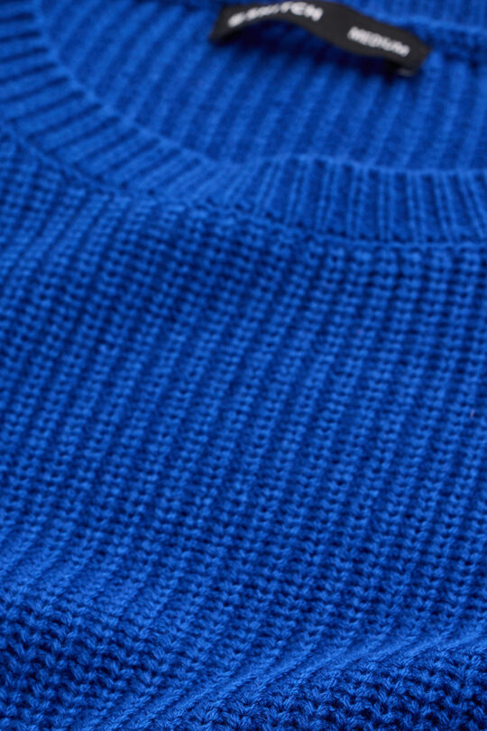 SNITCH Dark Blue Fisherman Knit Sweater - view 2
