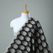 SOUTH KARGHA Black - Cotton Kalamkari Print Fabric 01