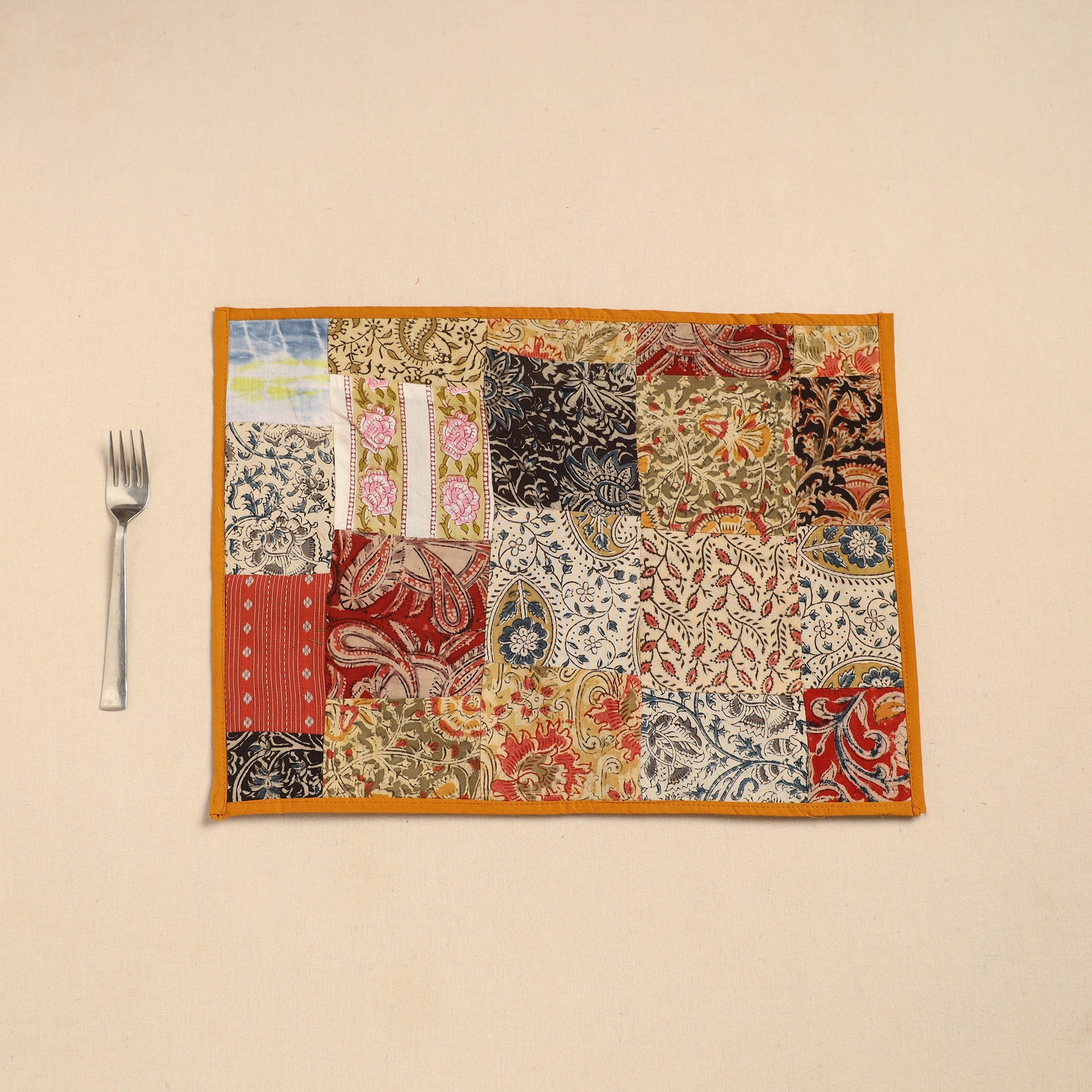 NOORI BAZAR Handcrafted Cotton Patchwork Table Mat 11 - view 2