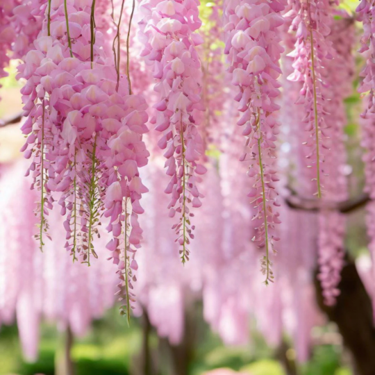 MR Japanese Pink Wisteria (Wisteria floribunda) Rare Fragrant Flowering Live Plant