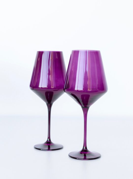 RH Signature Co. Estelle Colored Wine Stemware - Set of 2 {Amethyst}