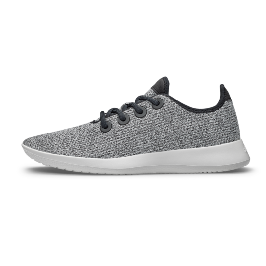 Allbirds Men's Tree Runners - Blizzard/Natural Black (Blizzard Sole) - view 2