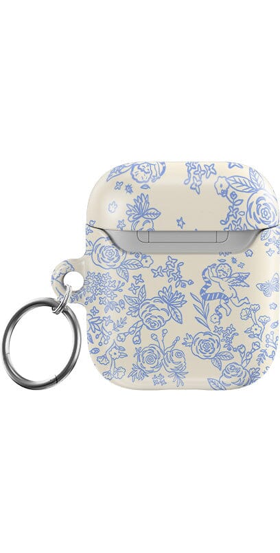 Casetry Cupid's Canvas | Periwinkle Floral AirPods Case - view 3