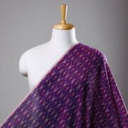 SOUTH KARGHA Purple - Mercerised Cotton Pochampally Ikat Fabric 13
