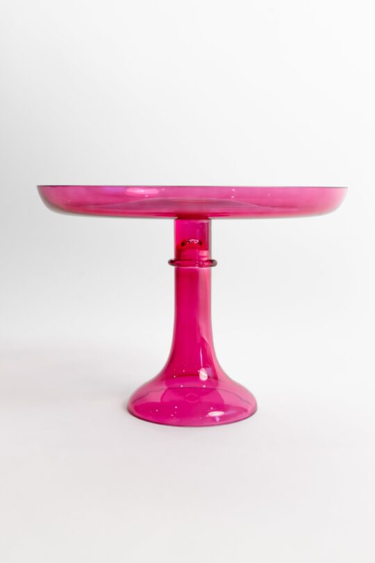Cake stand fuchsia – Estelle Colored Glass Estelle Cake Stand {Fuchsia}