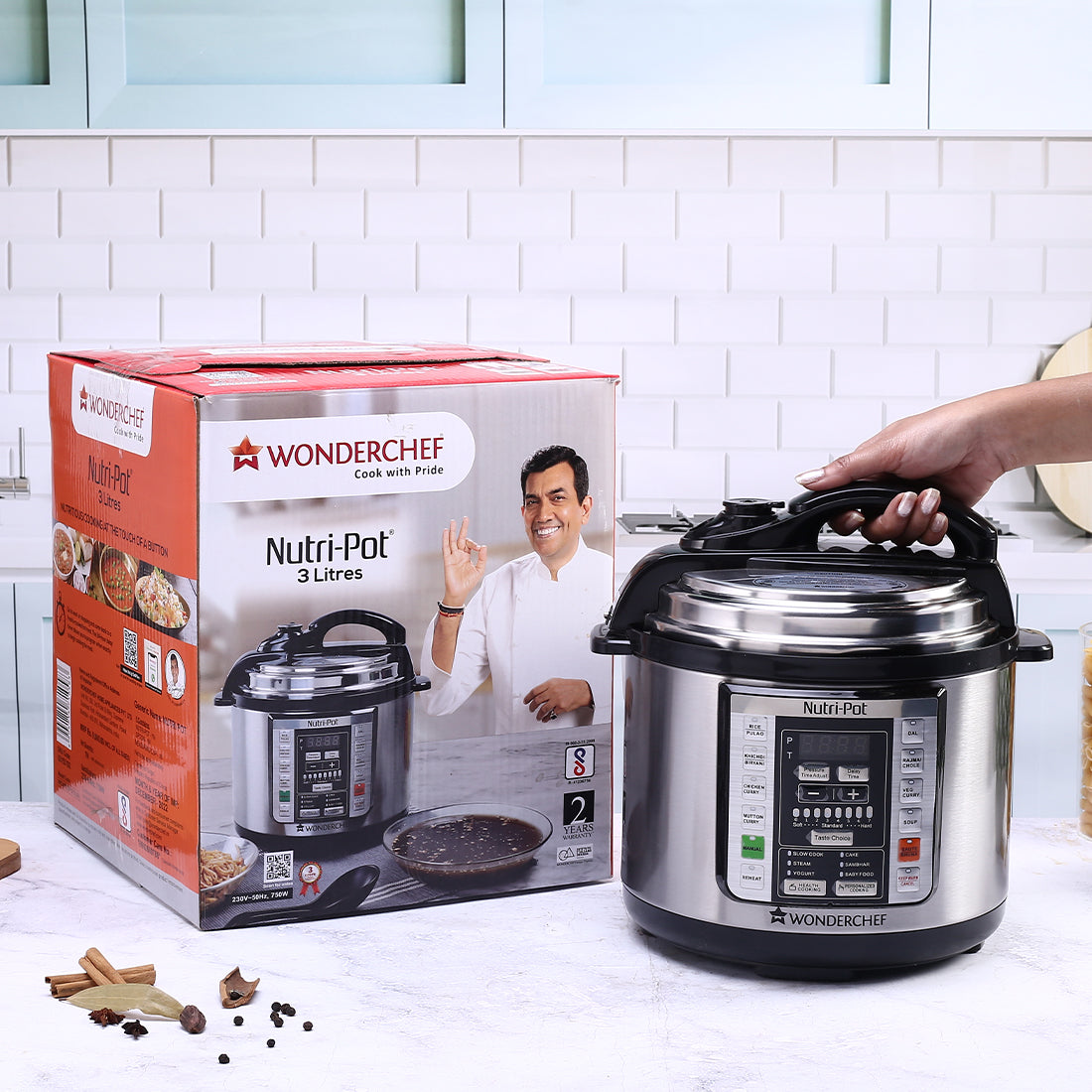 Wonderchef Renewed Nutri-Pot | 3L | Electric Pressure Cooker with 7-in-1 Functions - view 9