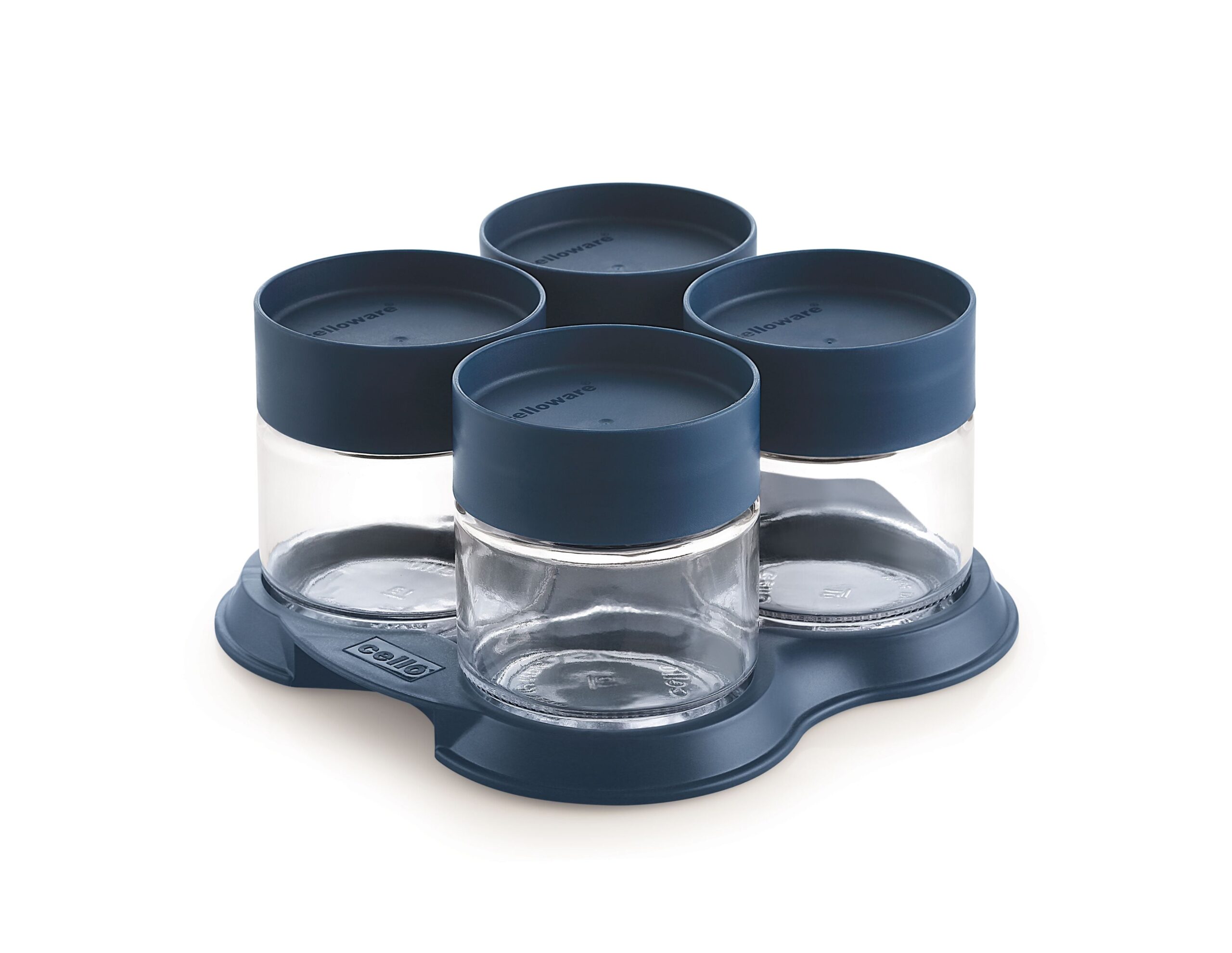 Cello Modustack Glassy Set of 4 with Tray Gift Set - view 2