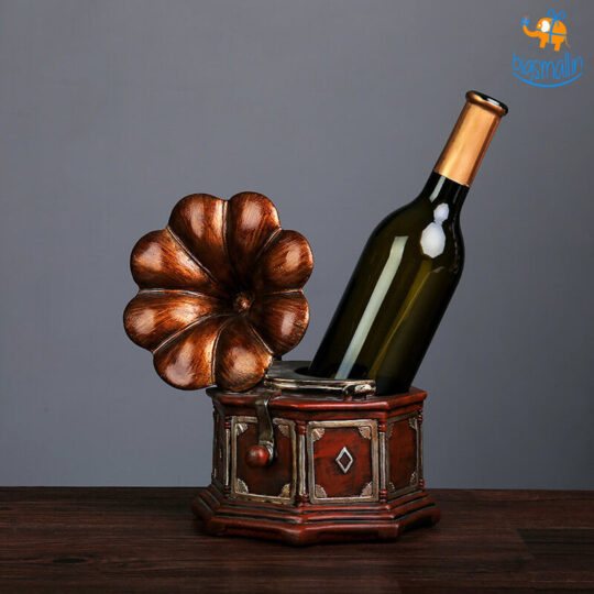 Vinny Y Retro Gramophone Wine Bottle Holder