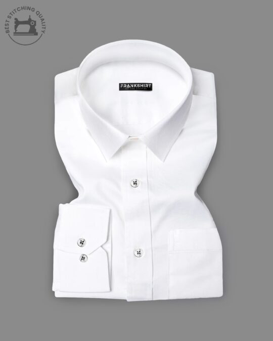 BlackTree Pearl White I Formal Shirt I Regular Fit I 100% Cotton Shirt