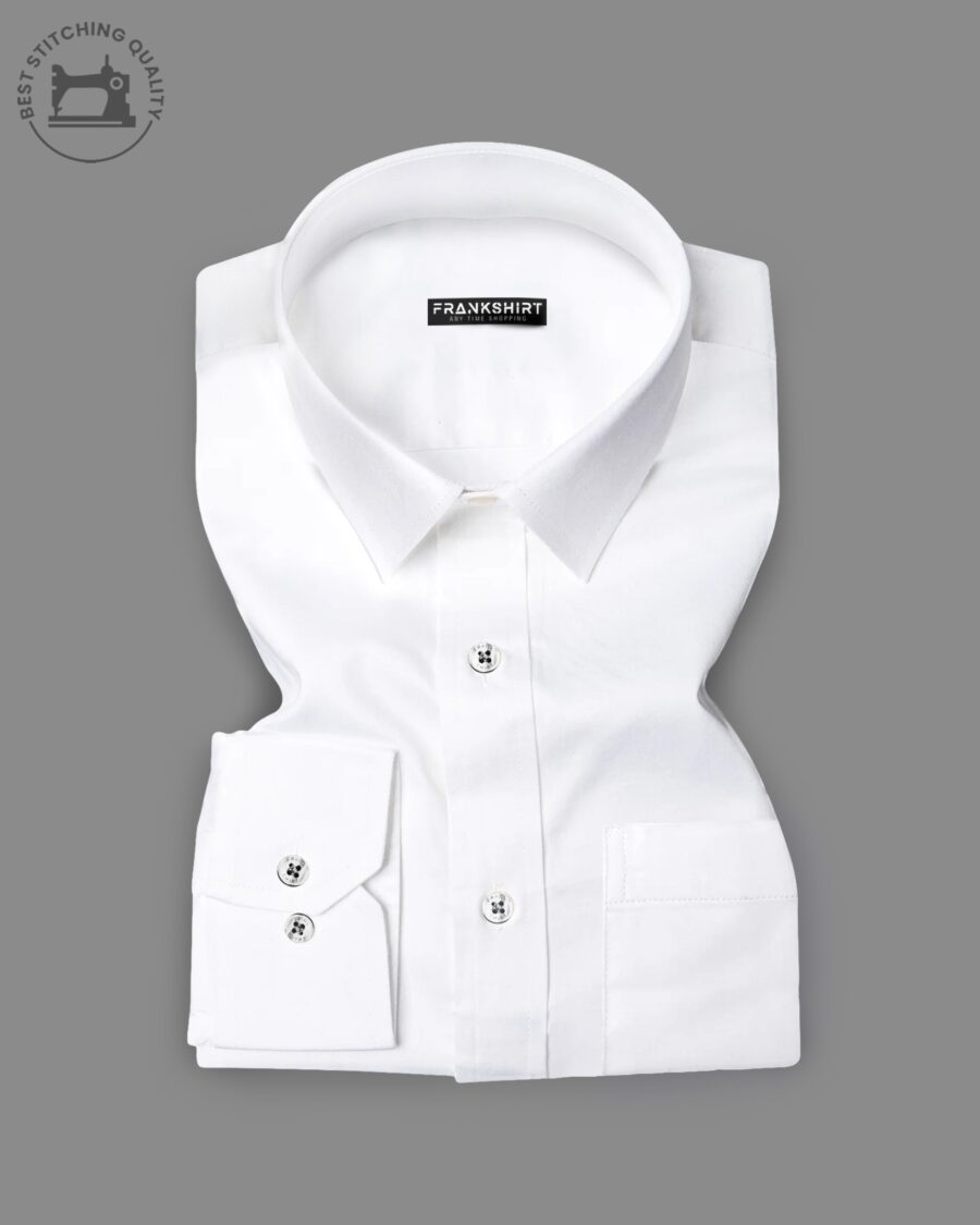 BlackTree Pearl White I Formal Shirt I Regular Fit I 100% Cotton Shirt
