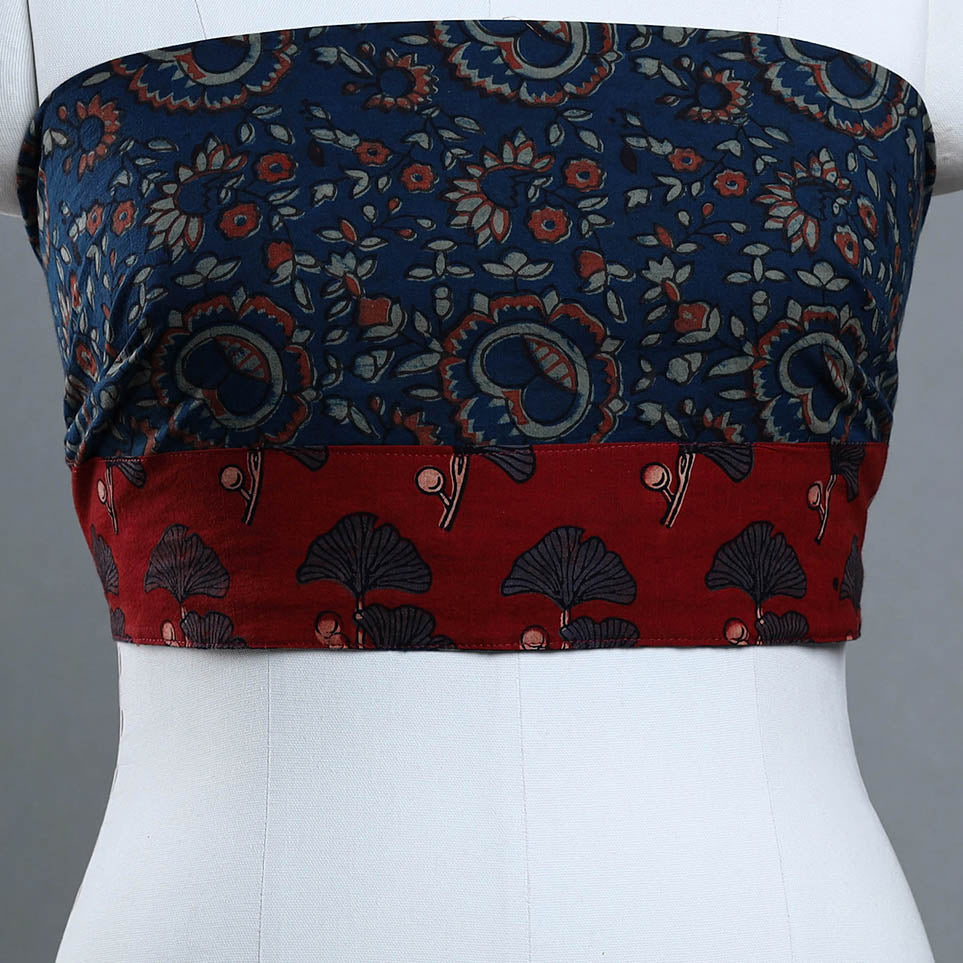 NOORI BAZAR Blue - Block Printed Cotton Akola Blouse Piece 08 - view 3