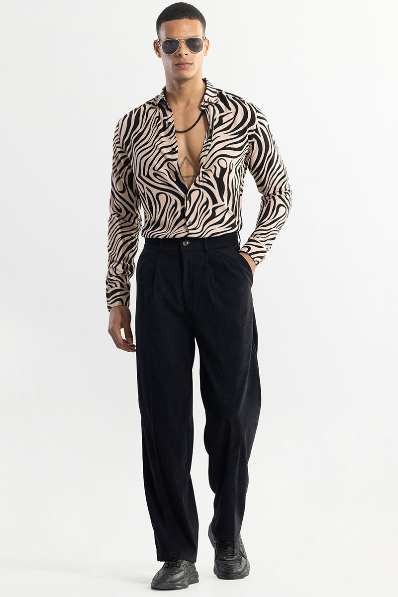 SNITCH Zebra Wave Beige Shirt - view 3