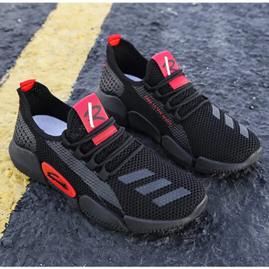 Roposo Clout Men's Black Sports Shoes - view 2