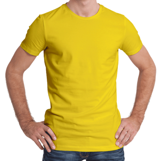 BlackTree Half Sleeves 180 GSM T-Shirts for Men Cotton (Mustard) - view 2