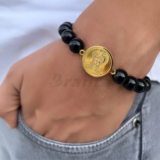 brantashop Hanuman Crystal Bracelet For Men